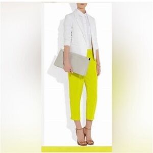 J Crew Spring Chartreuse Neon Green Pants